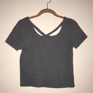 Gray Aeropostale Crop Top